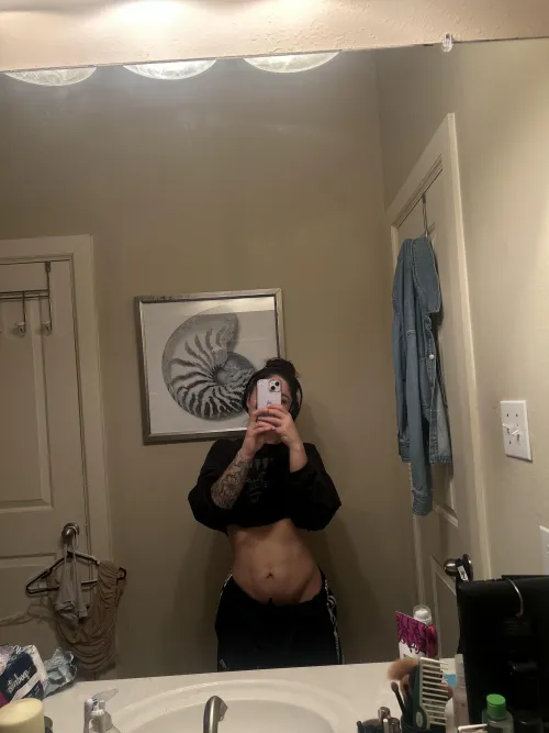 Deep cleaning all morning feeling  dirty.