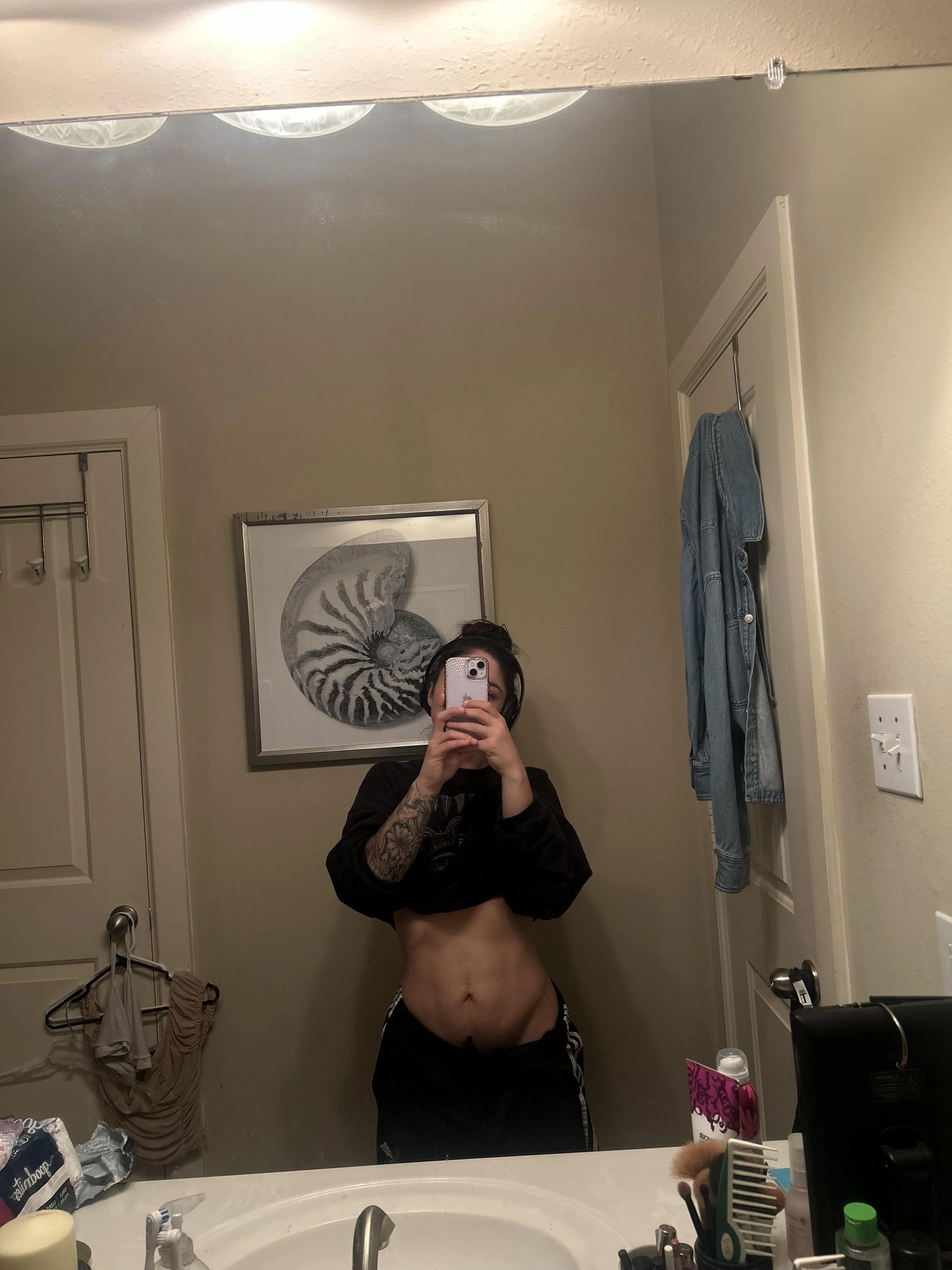 Deep cleaning all morning feeling  dirty.