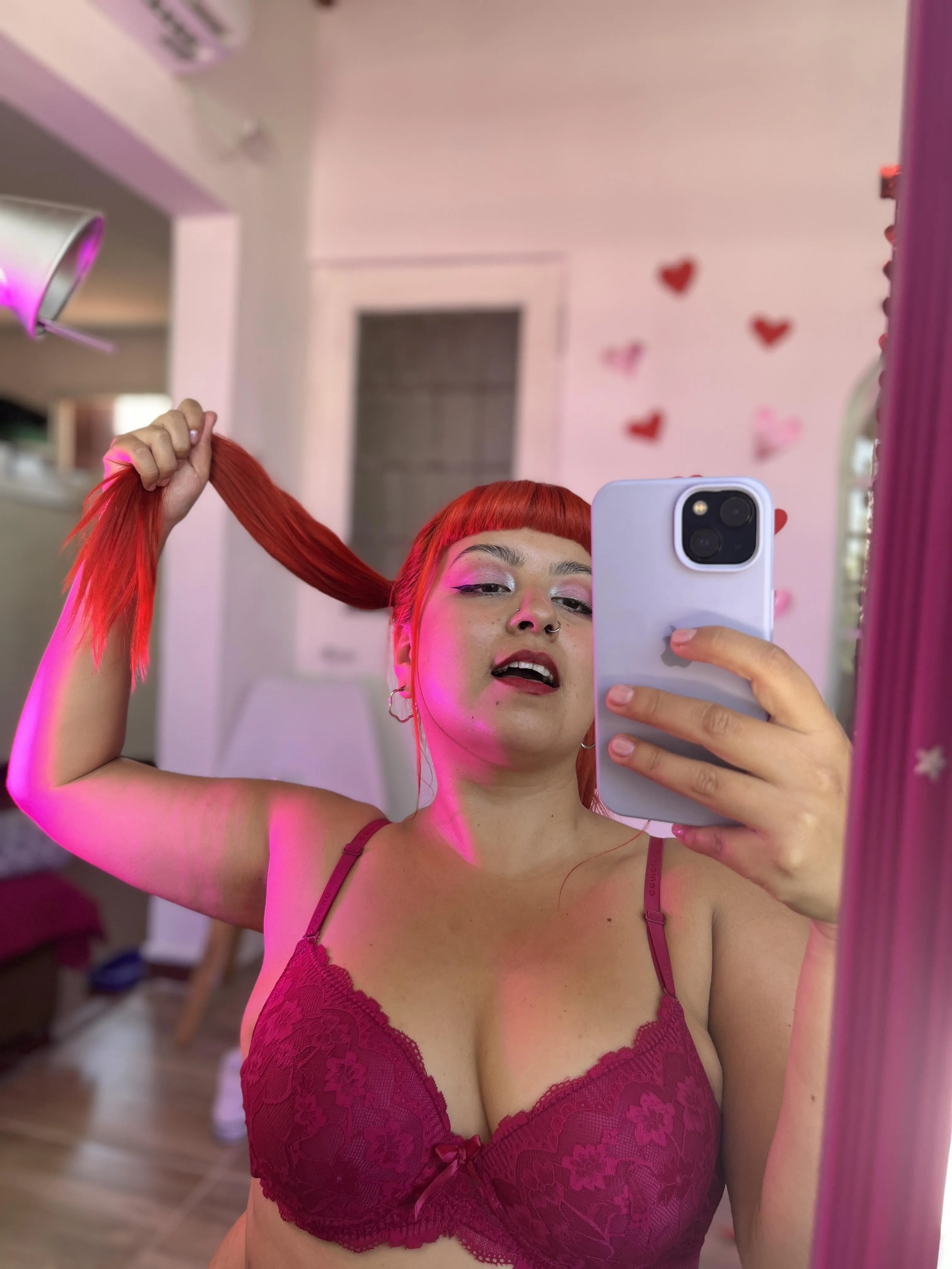 Don't be afraid to pull my ponytail