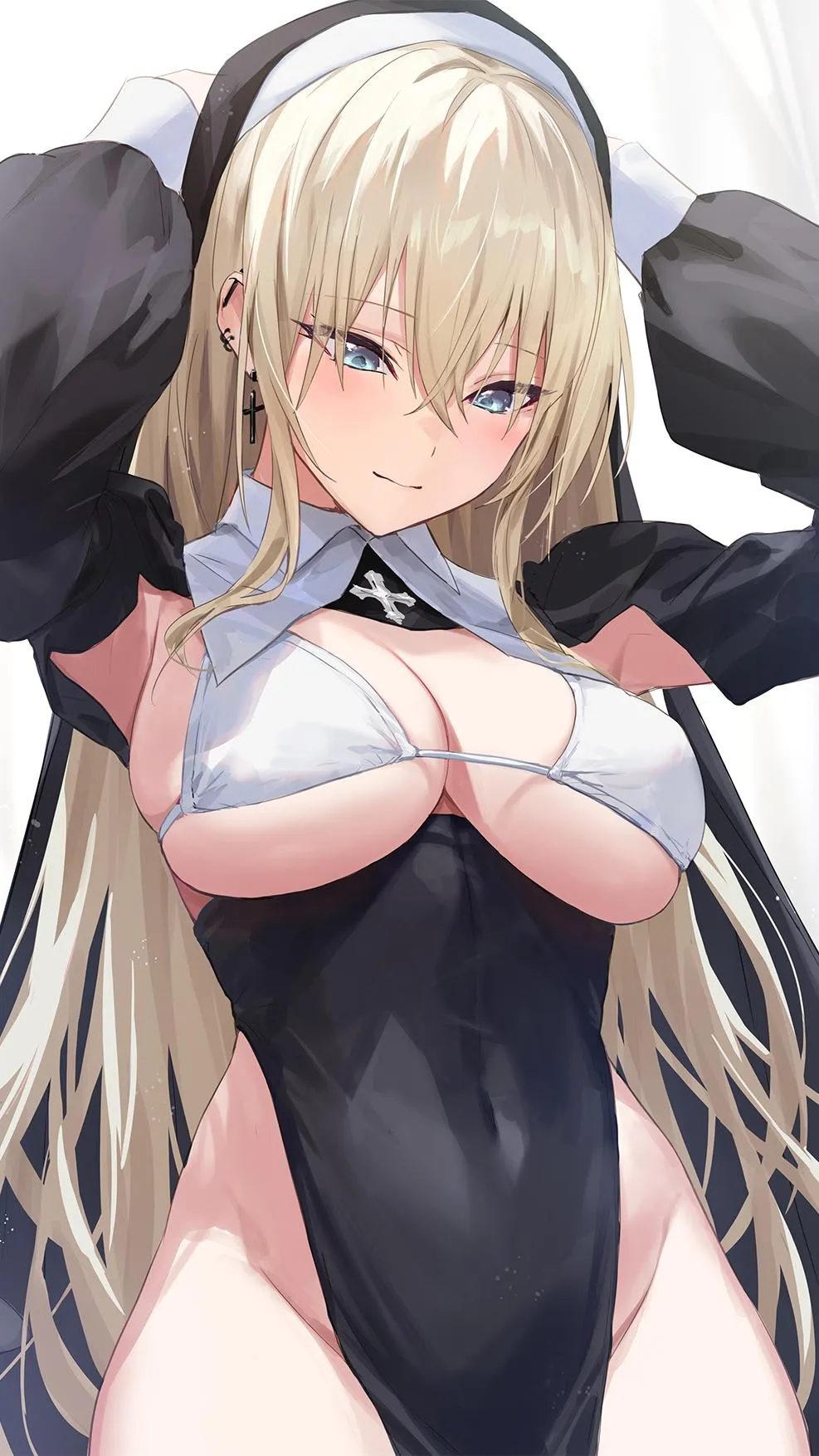 Lewd nun boobies [Artist's OC]