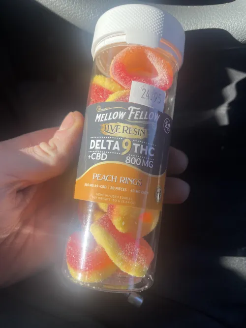 Live Resin Gummies 20mg D9 + 20mg CBD