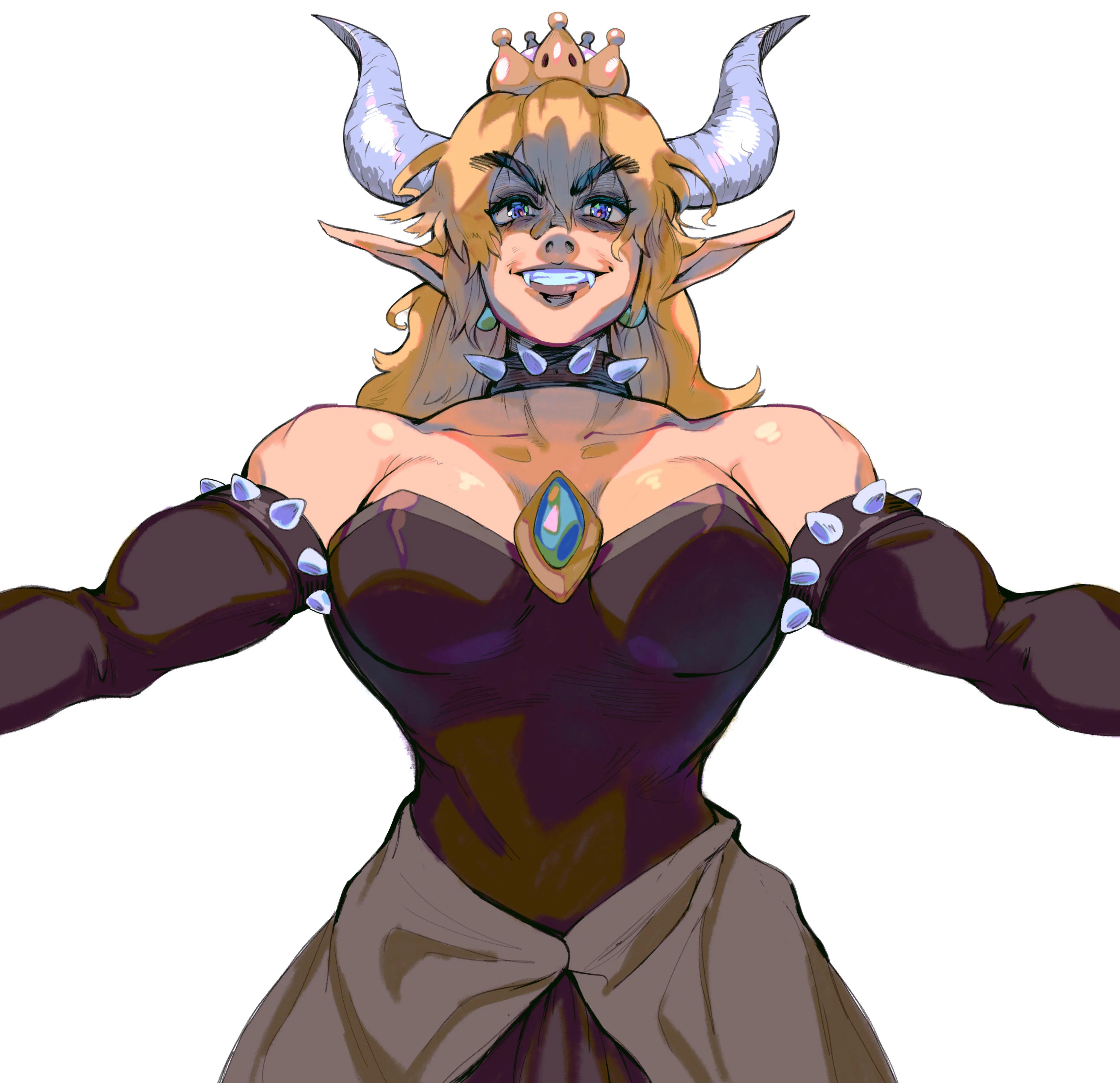 Super Mario Bros Bowsette [@RelusionH]