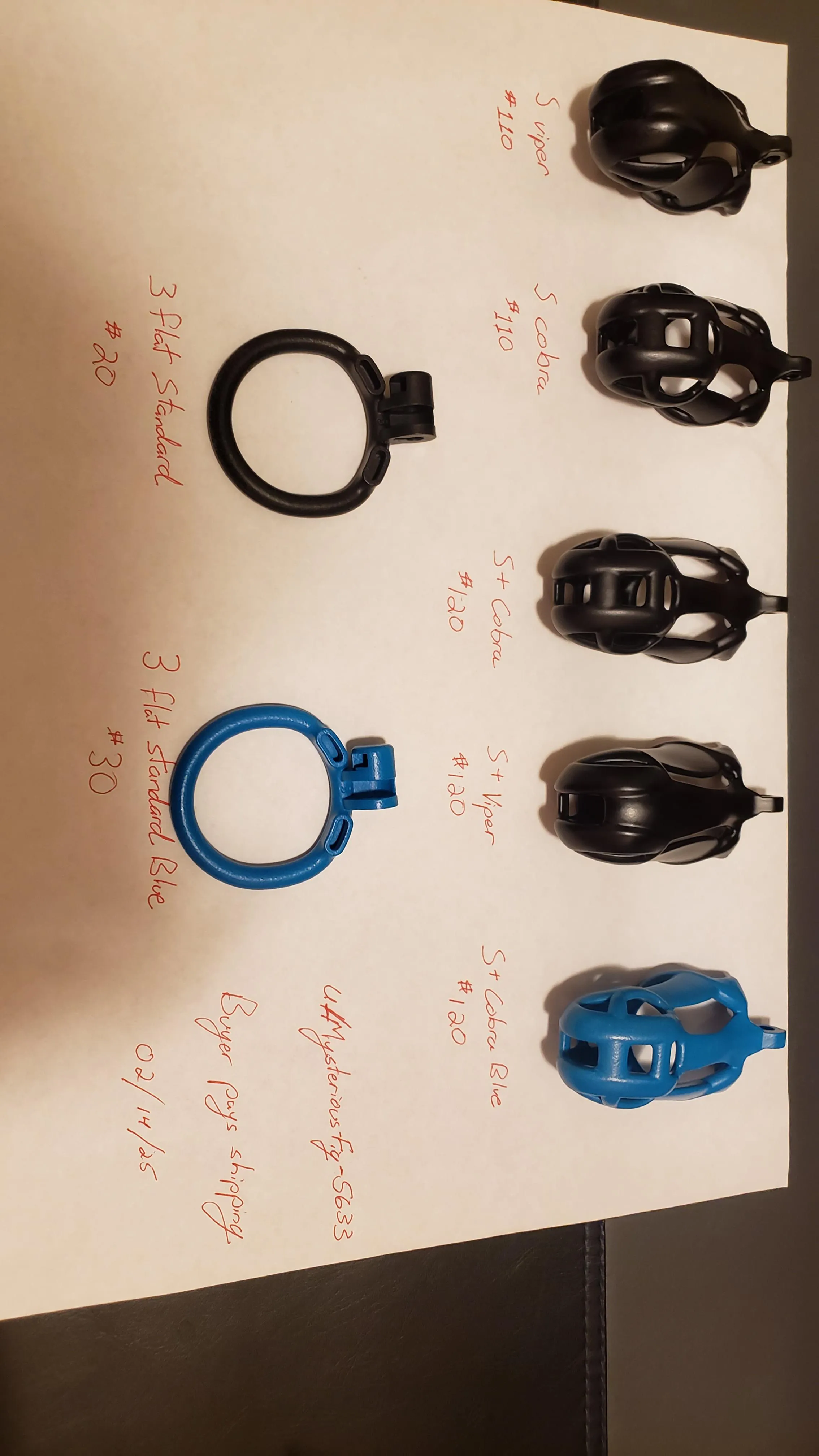 [USA] [SELL] [S+ Cobra Blue Set] [S+ Viper] [S+ Cobra] [S Viper] [S Cobra] [3 Standard Blue Ring] [3 Standard Black Ring]