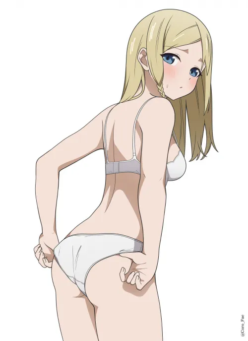 Ai Hayasaka Blushing In Her White Panties 