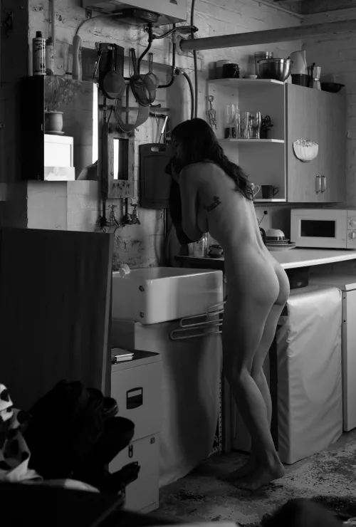 always cooking naked