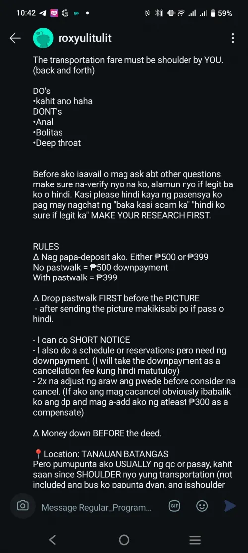 Any feedback for Roxyulitulit?