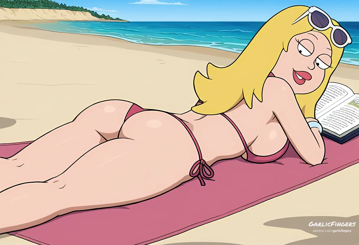 Beach day with Francine