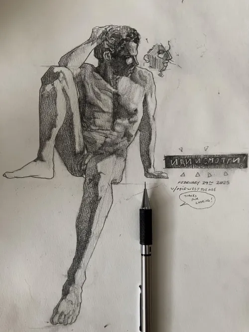 Drawing of a Redditor by myself