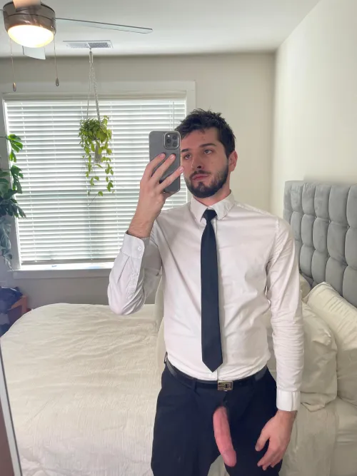 Getting ready to go to work