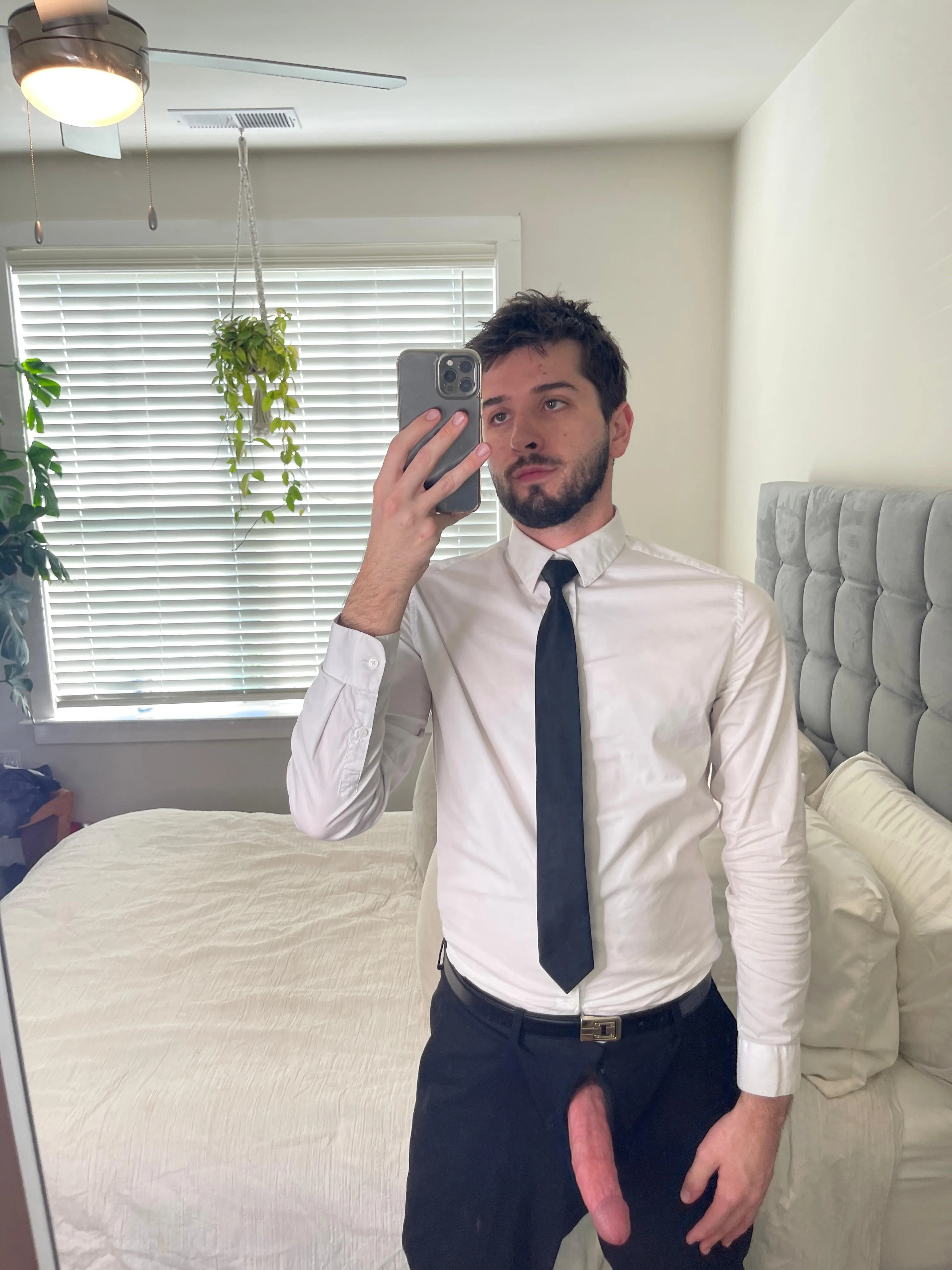 Getting ready to go to work