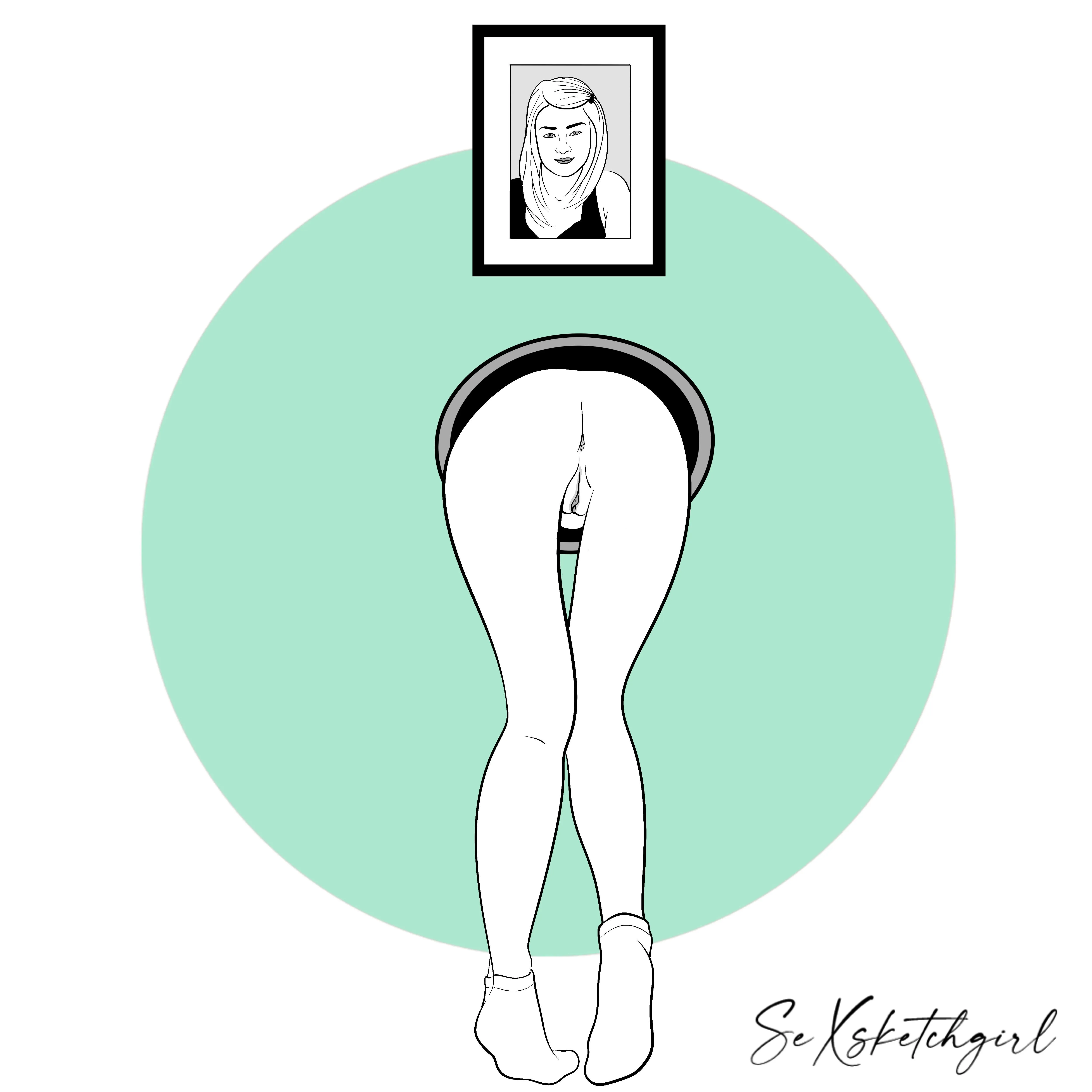 Hole in the wall (by Sexsketchgirl)