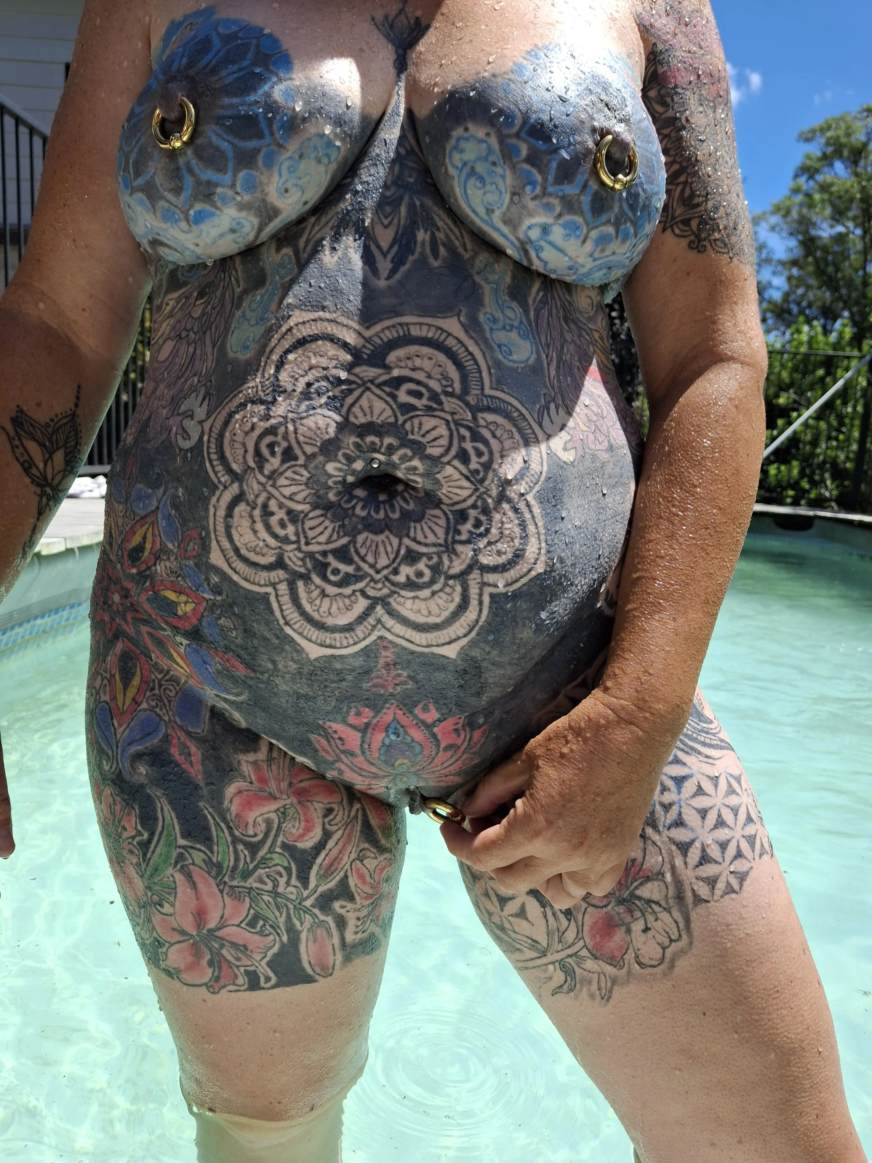 I'm even tattooed inside my pussy.