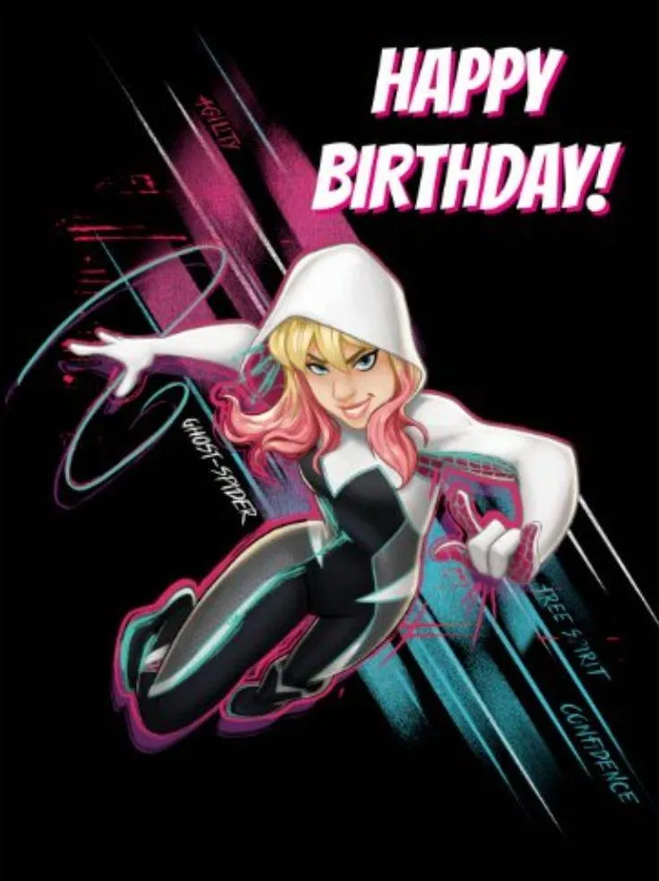 m23 Does anyone have spider girl cosplay pics for a spider gwen lover for their birthday, preferably with or partly without clothes thanks for all girls😘