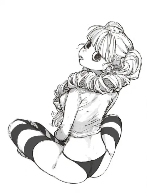 Perona's booty in her panties from behind
