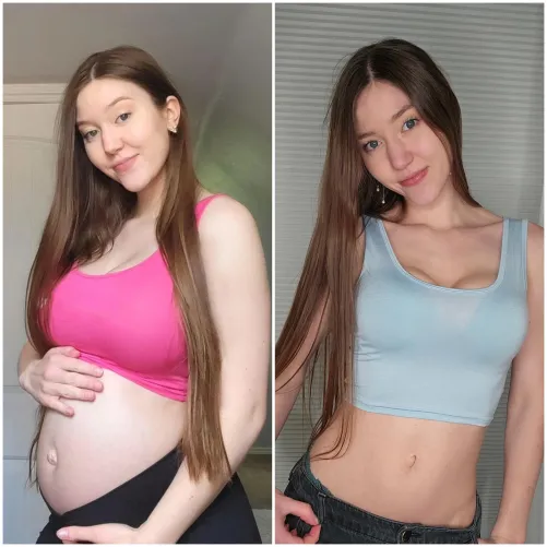 Pregnant belly vs mombod - Which do you prefer?
