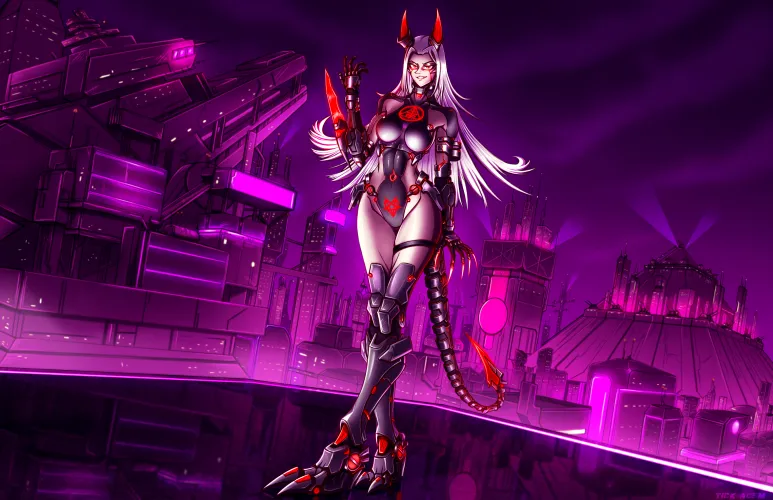 Projekt Zeta, my Cyber-Succubus OC from my Doom fanfic 