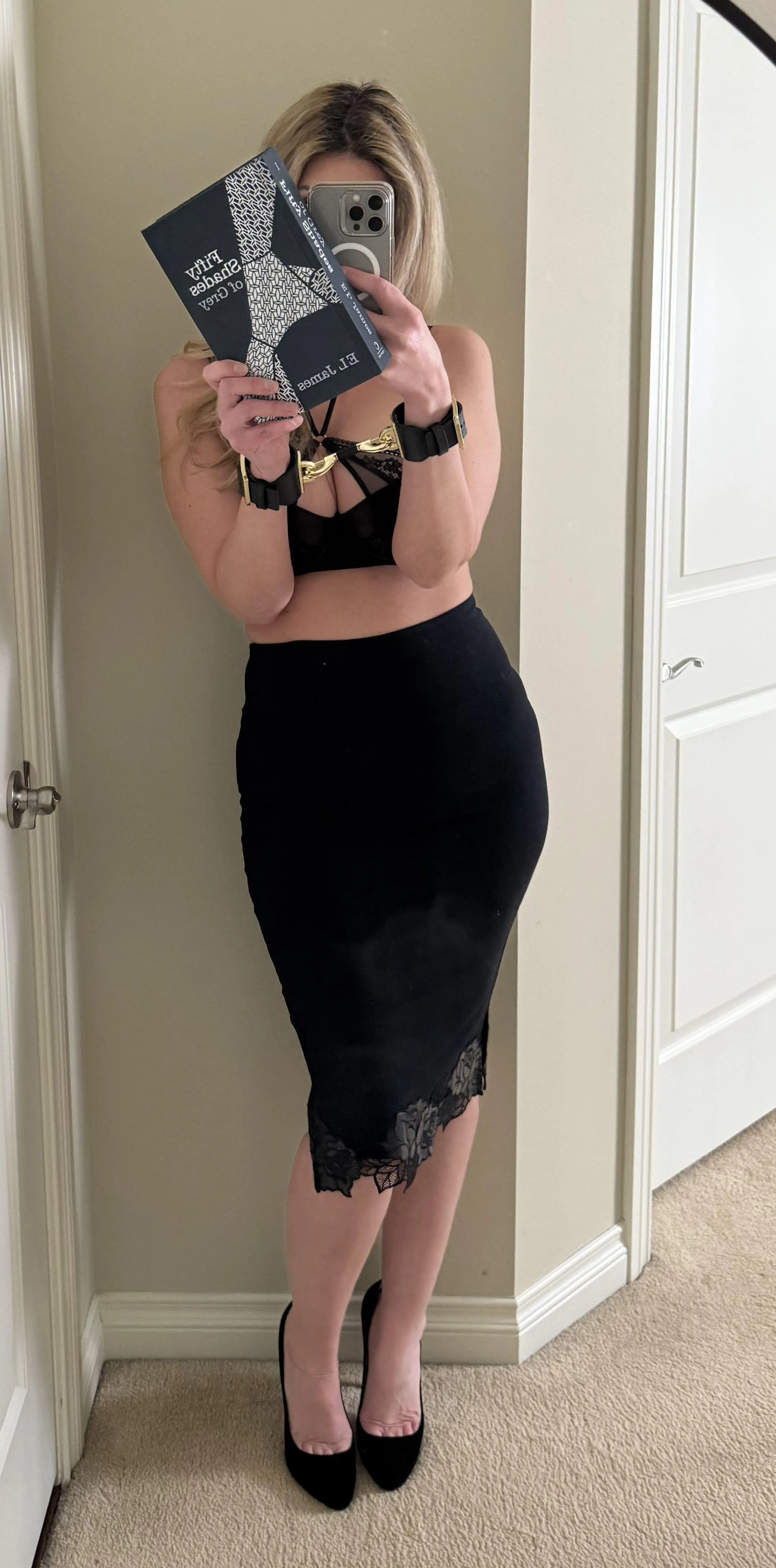 Shall we join a book club...HB bondage handcuffs