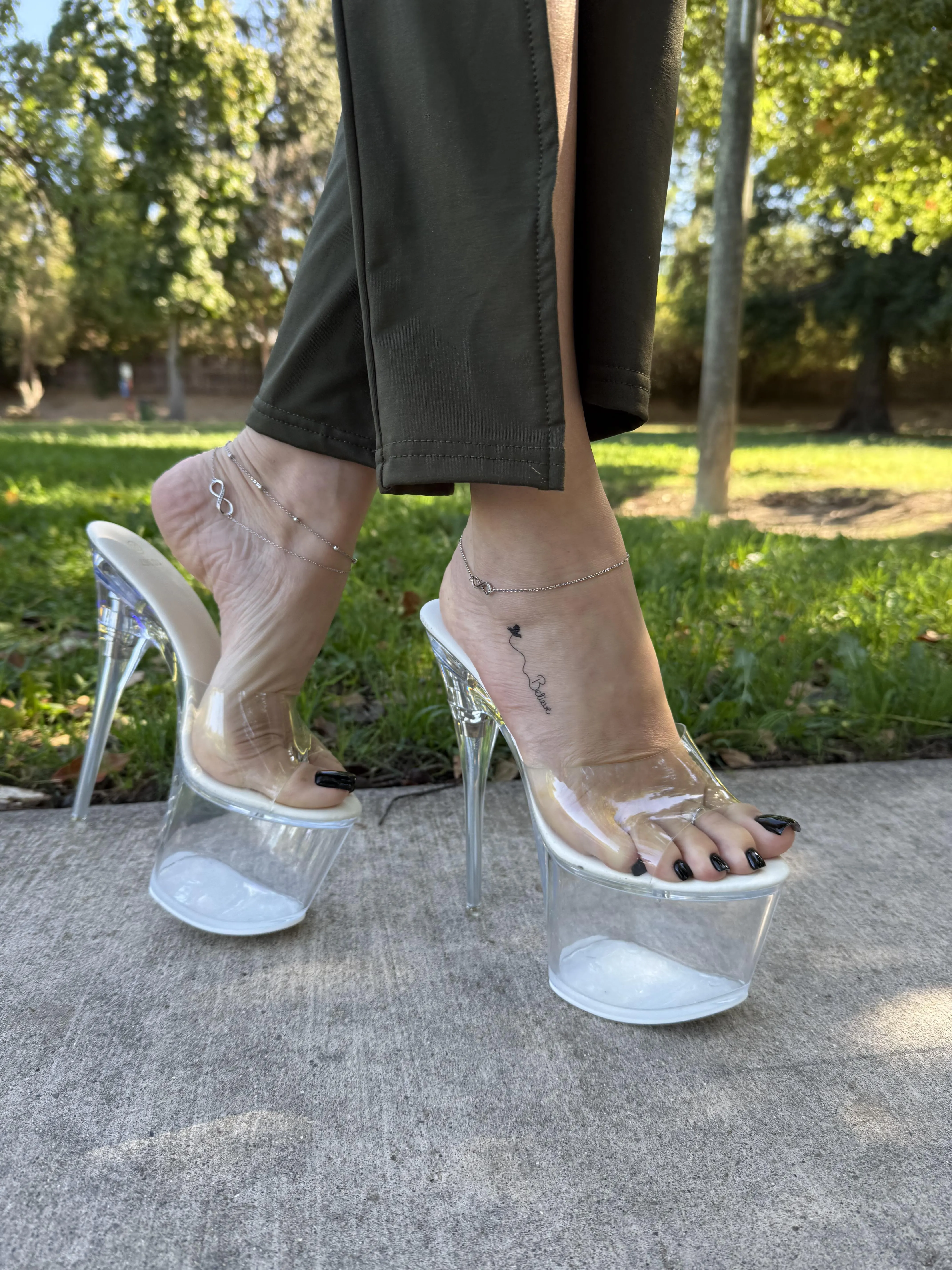 These pleasers are part of my suit today 🥰