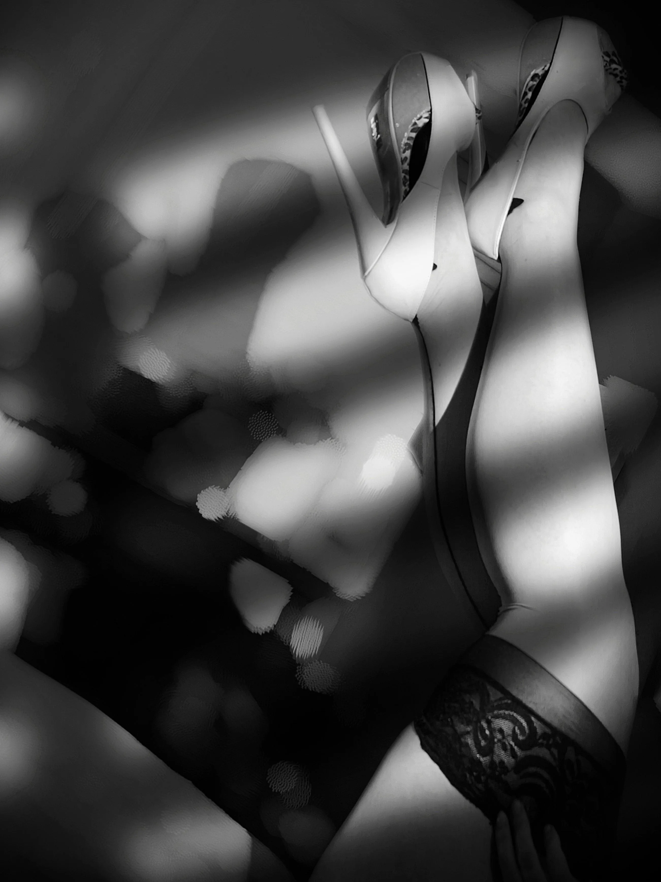 6 inch leopard platforms