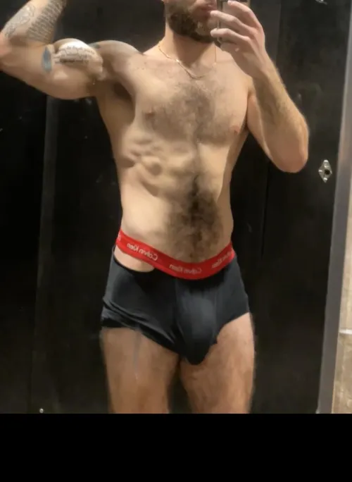 Bulging in the gym locker rooms