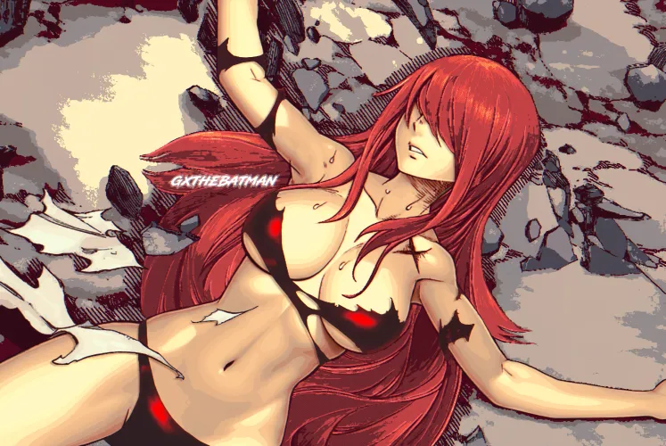 I cleaned/colored Erza Scarlet from Ch 403 [manga]