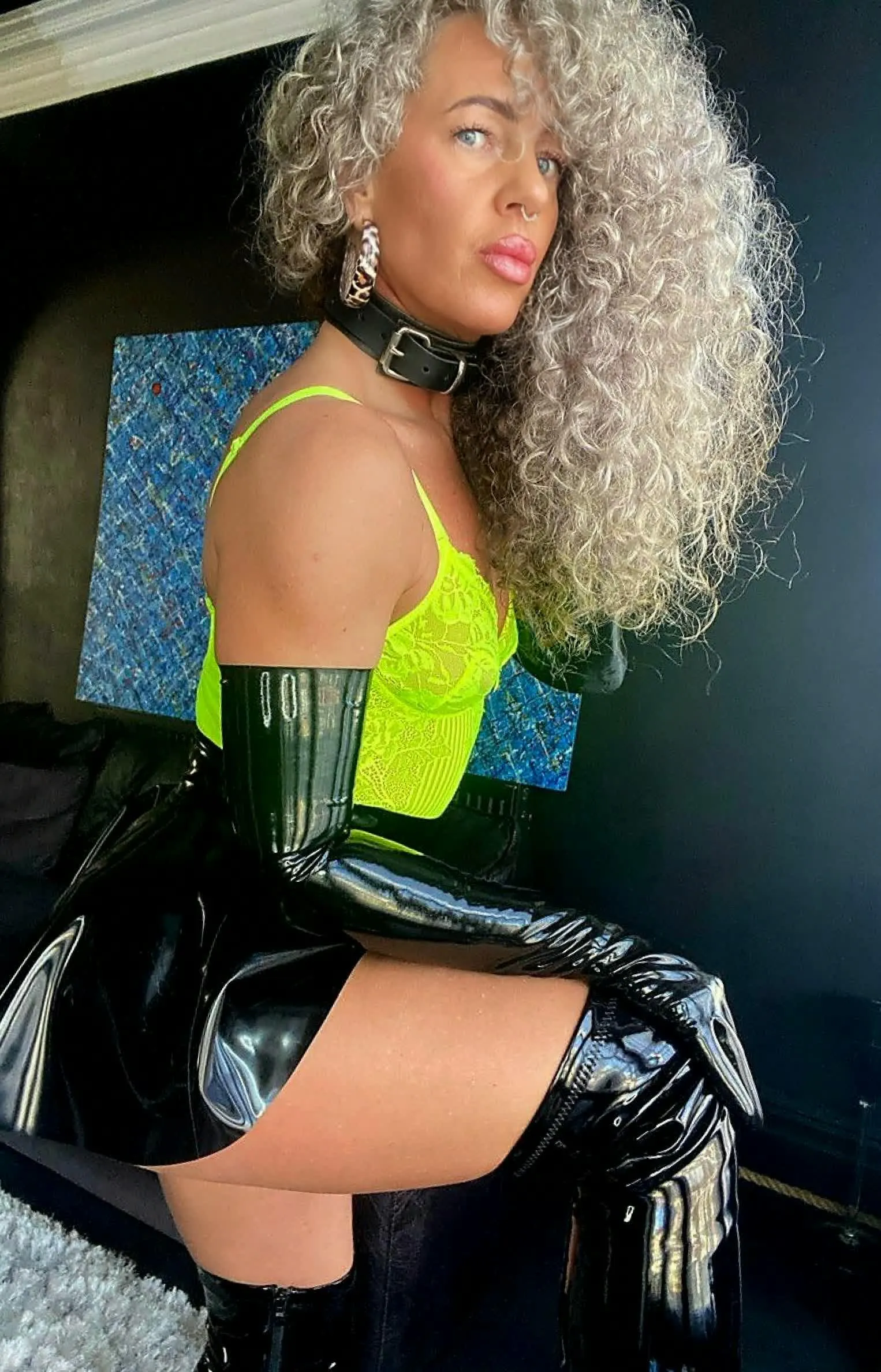 just a simple latex skirt