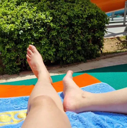 Resting my feet after working long hours as a prison guard👮🔗