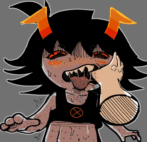 Sherbe Mayaka [FANTROLL] getting his mouth stretched