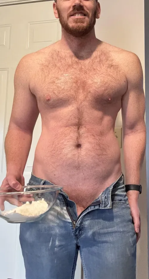 Thank you for bringing over some flour, care to stay for some waffles?