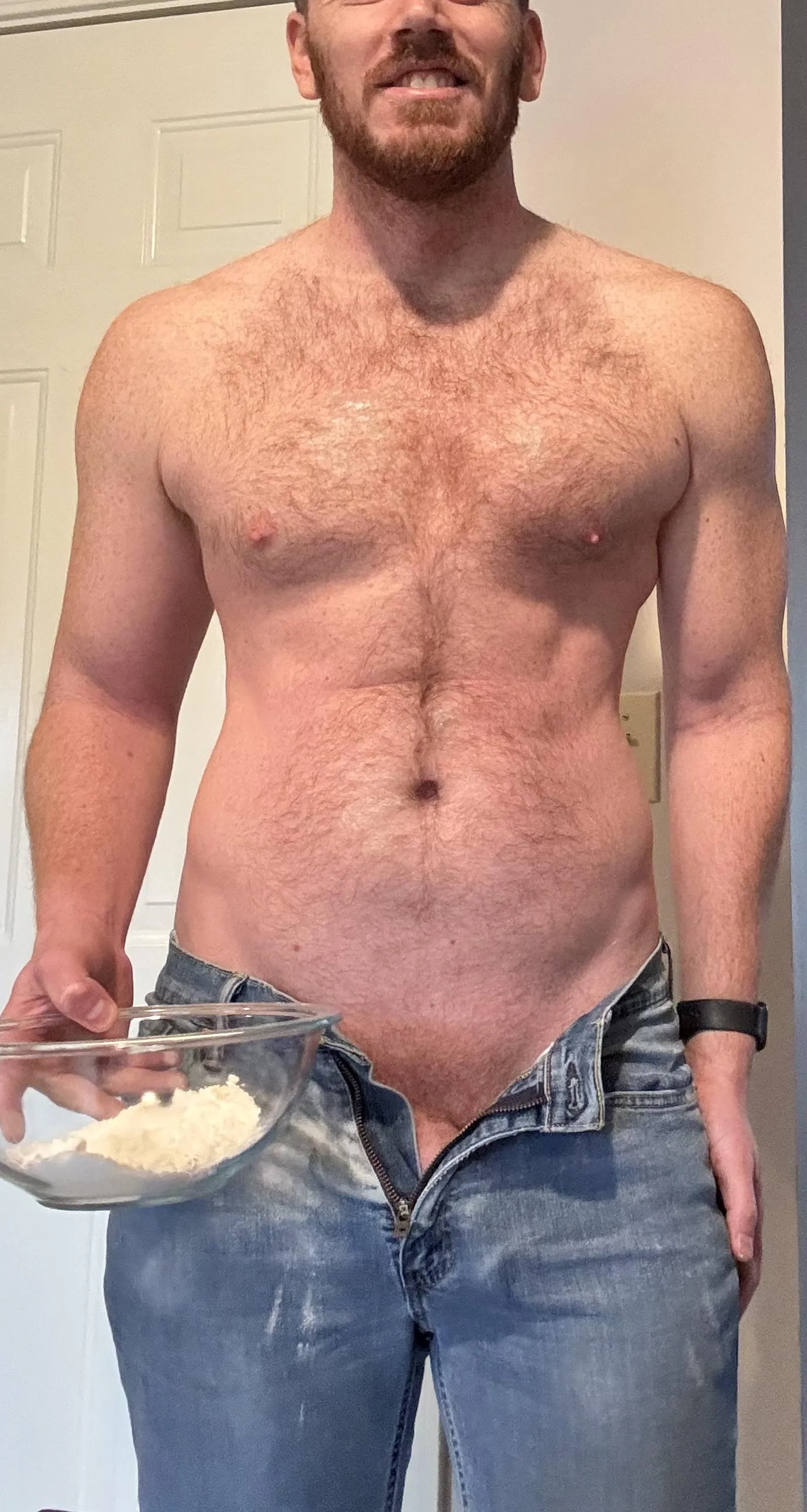 Thank you for bringing over some flour, care to stay for some waffles?