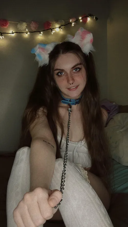 Will you take your puppygirl on a walk so we can smoke a blunt and look at nature? Maybe roll around in the dirt a little... 🥺🐾