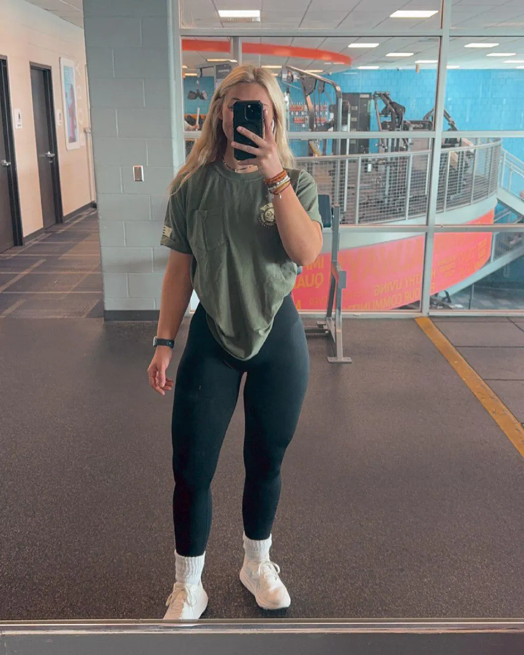 Britney Automotive in leggings