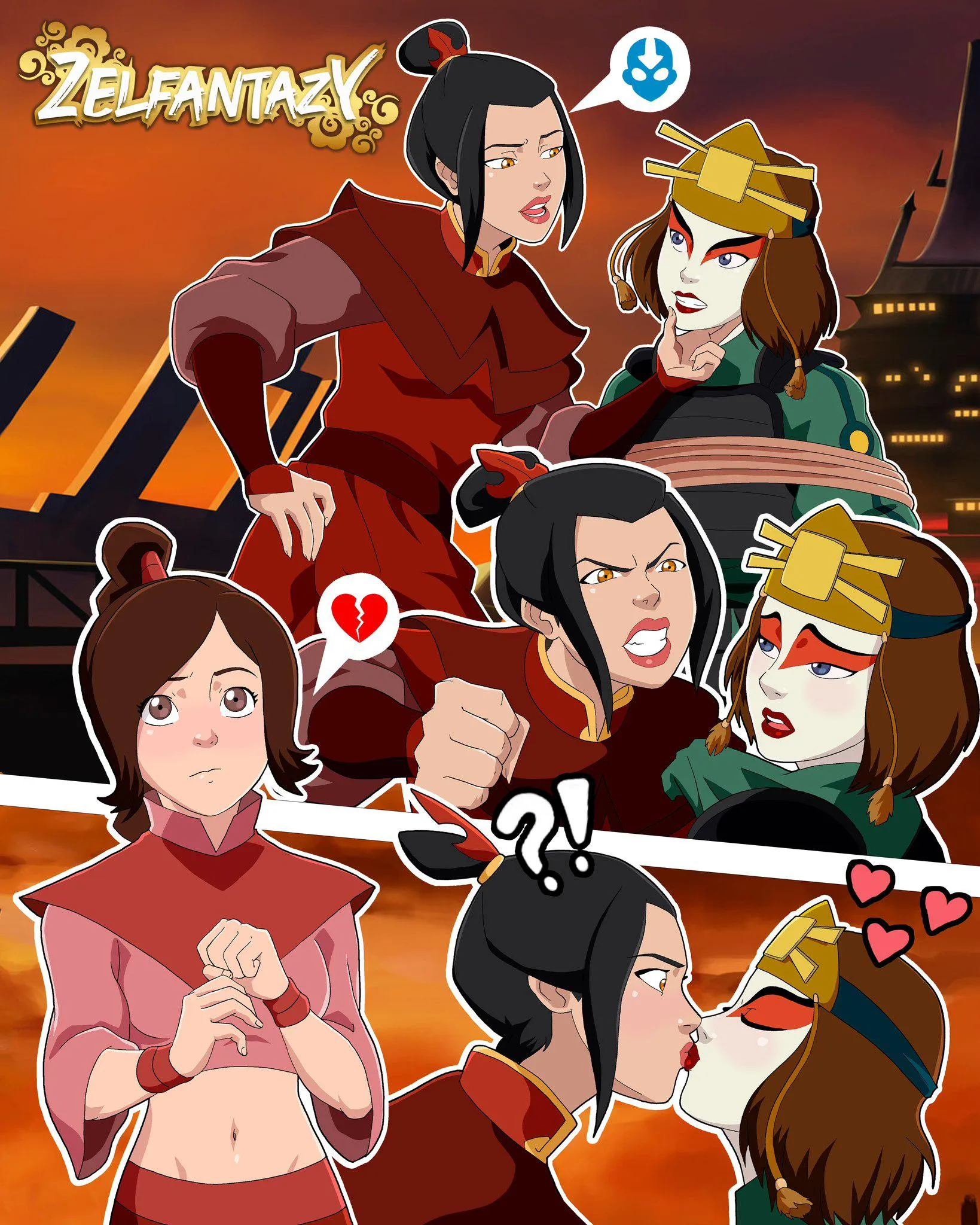 hii!! i'm open to commissions🙌🏻 can be whatever you want 🌊💨🔥🪨 I will be attentive to any request www.instagram.com/zelfantazy