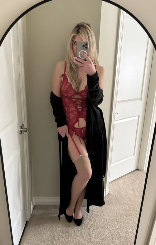 I love a little pop of color under my dress