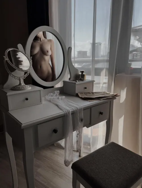 In a different place