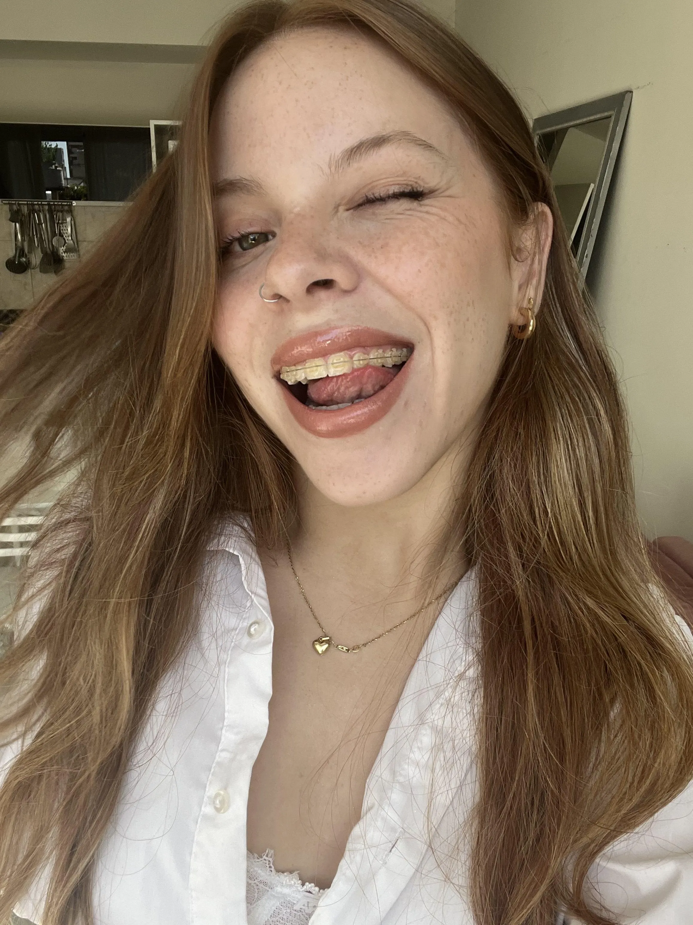 Let me lick the sperm of my braces once you empty your balls on them