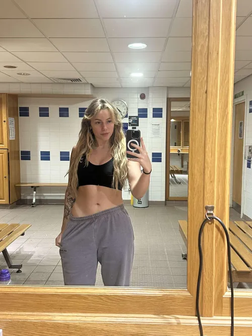 Love going to the gym in sweatpants