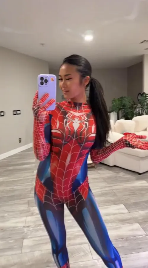 My Spiderwoman cosplay from Spiderman (sunshine)