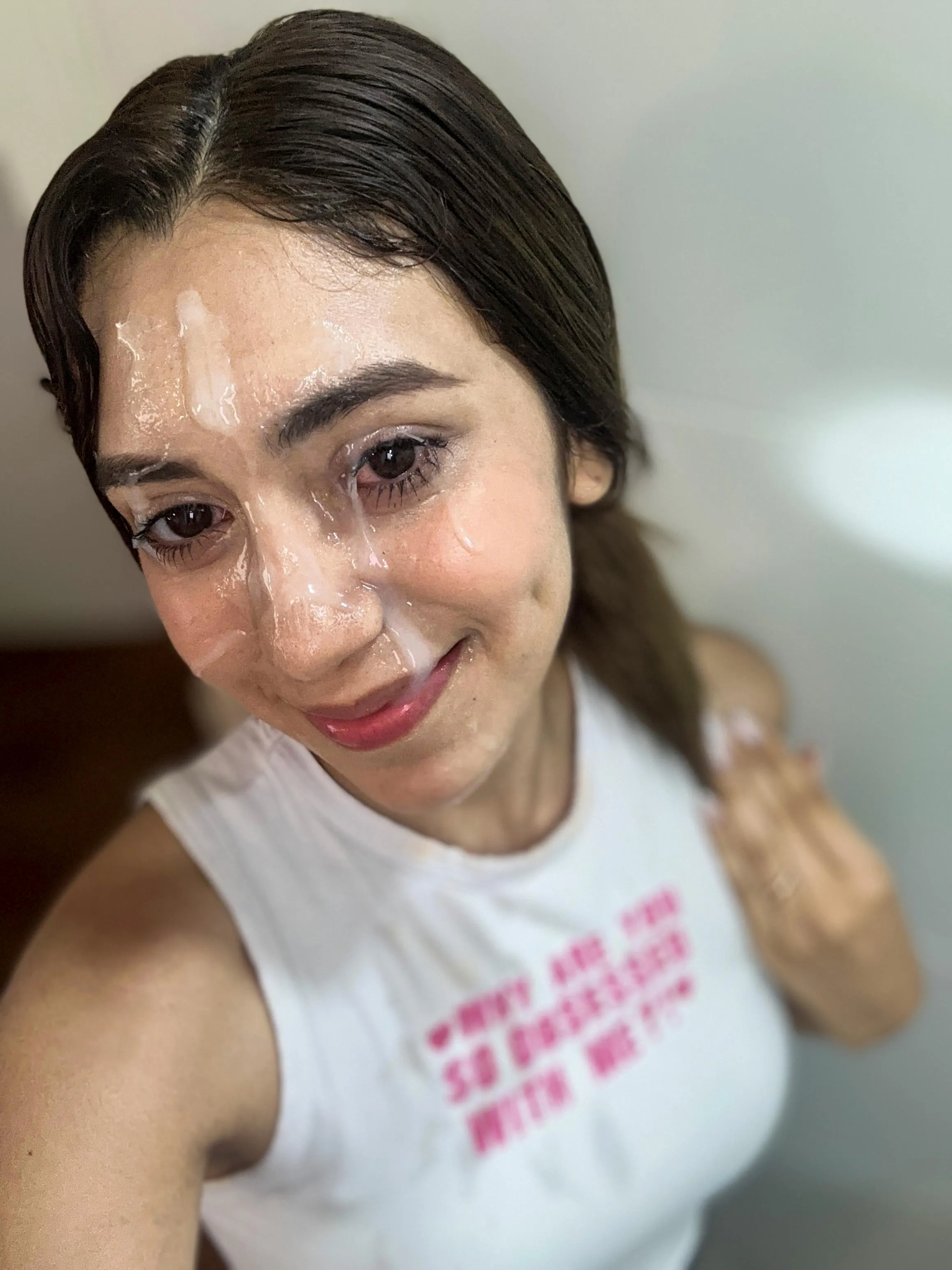 Smiling after receiving what I deserve