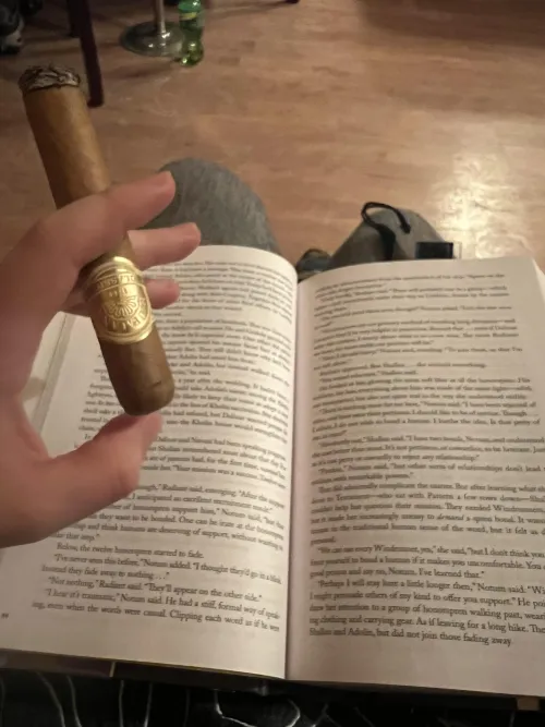 Accepted a job as a humidor manager today so instead of a flashy celebration why not relax in the lounge with a good book.
