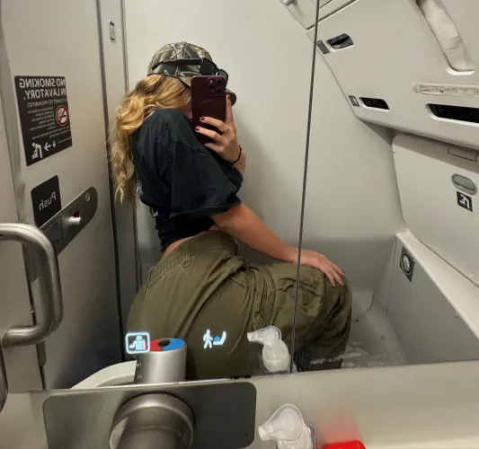 Always been a fantasy of mine to get fucked in the airplane bathroom