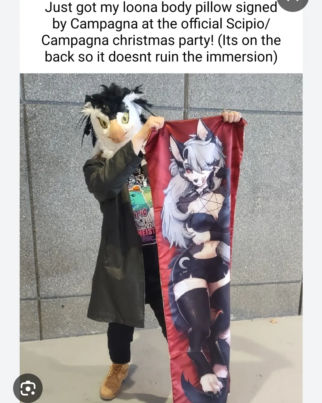 Does anyone know the name of the artist who made the Loona dakimakura?