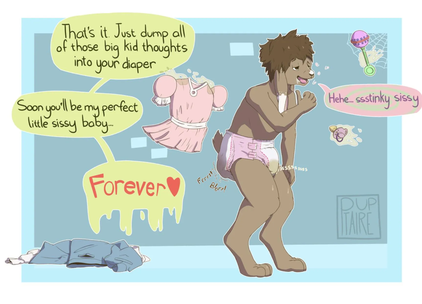 Empty those big kid thoughts into your diaper 💕