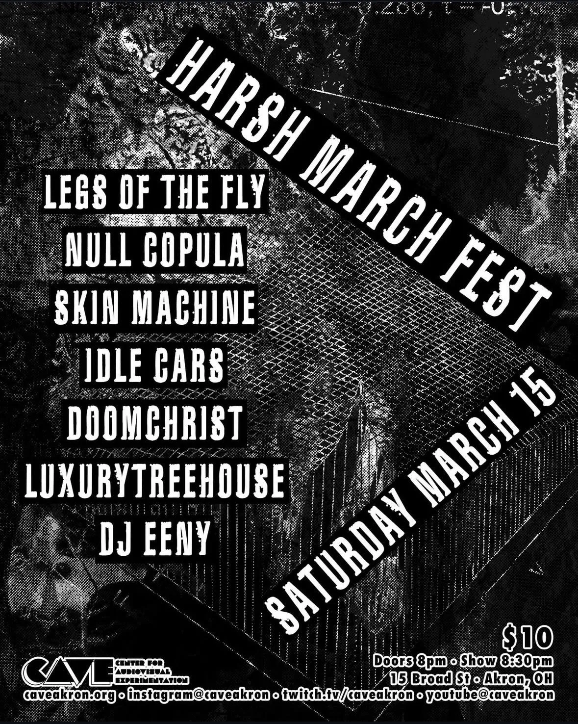 HARSH MARCH @ CAVE - 3/15 AKRON, OH