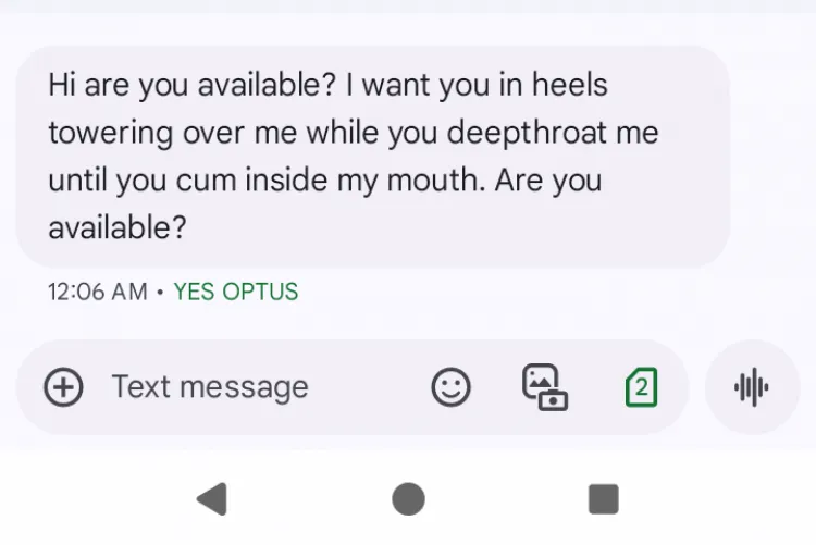 I don't have a penis.