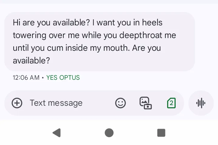 I don't have a penis.