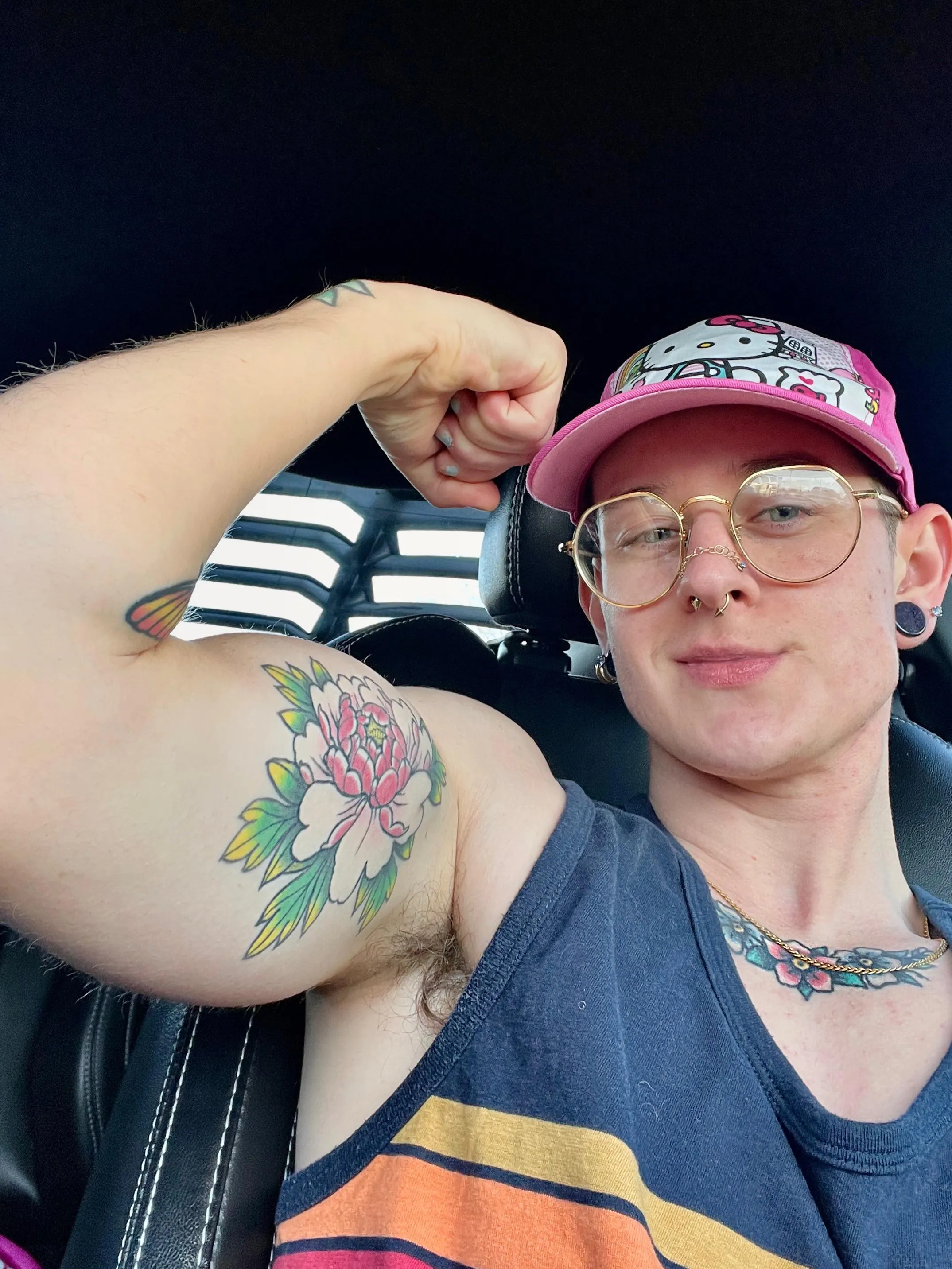 I even got a sweat curl