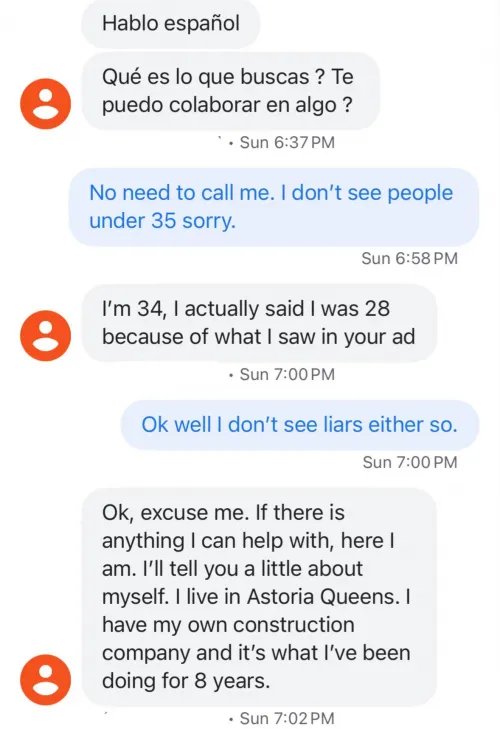 I hate when my preference for 21+ adults is misread!