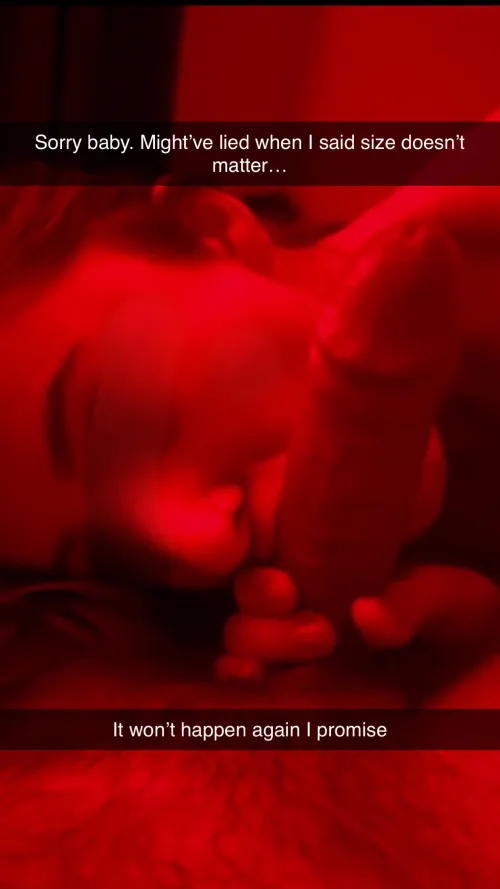 Im so sorry but its not cheating if its a bigger cock