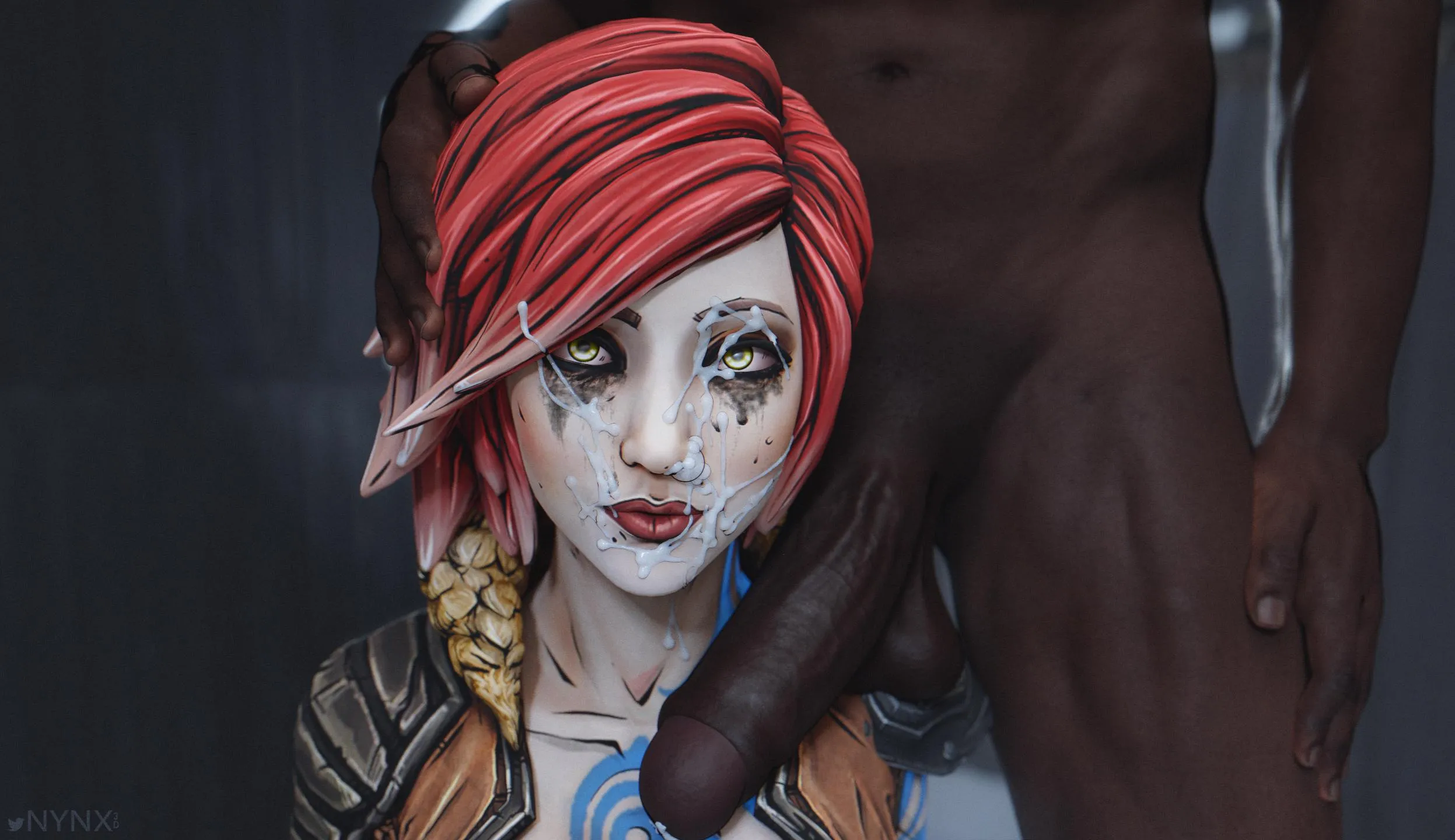 Lilith gets her face glazed (nynx)